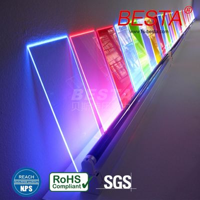 Edge Lit Neon Fluorescent Acrylic Sheet Acrylic Led Sign Board 2,8 mm-15 mm