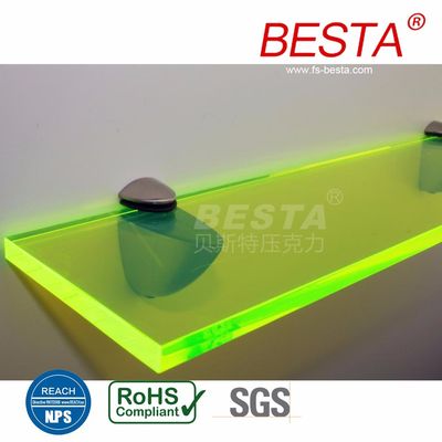 Edge Lit Neon Fluorescent Acrylic Sheet Acrylic Led Sign Board 2,8 mm-15 mm